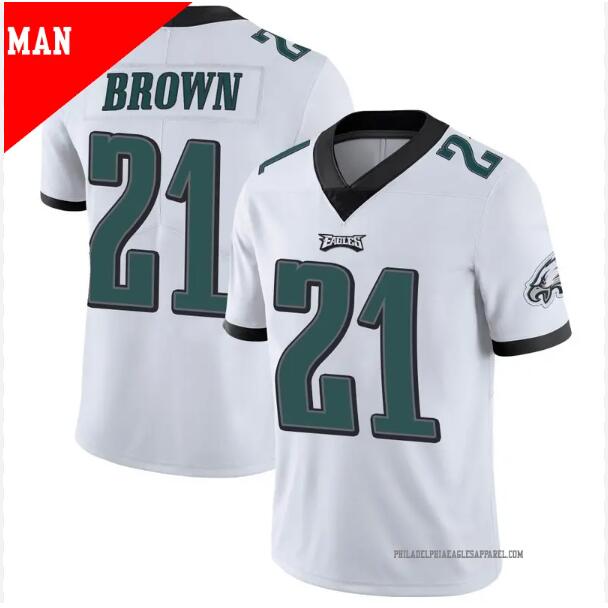Men Philadelphia Eagles21 Sydney Brown Limited White Vapor 2024 Nike NFL jersey